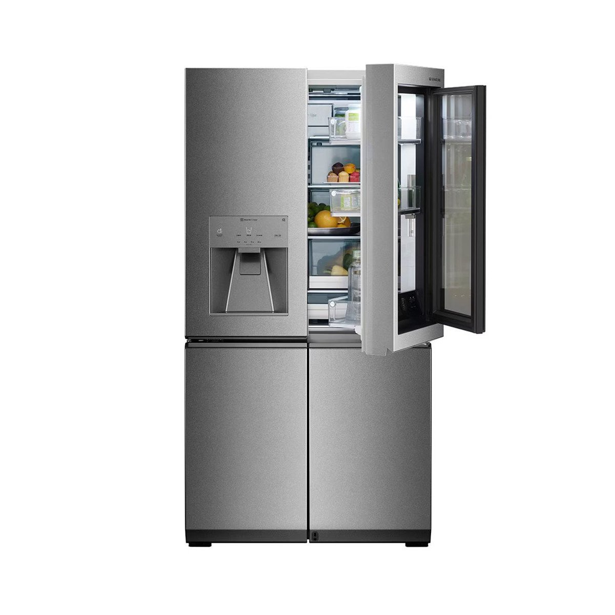 LG - Refrigerator ((Signature-Disp840-912x1,784x929-Dark Noble Steel-Fresh Filter-In-door I/Maker-EZ