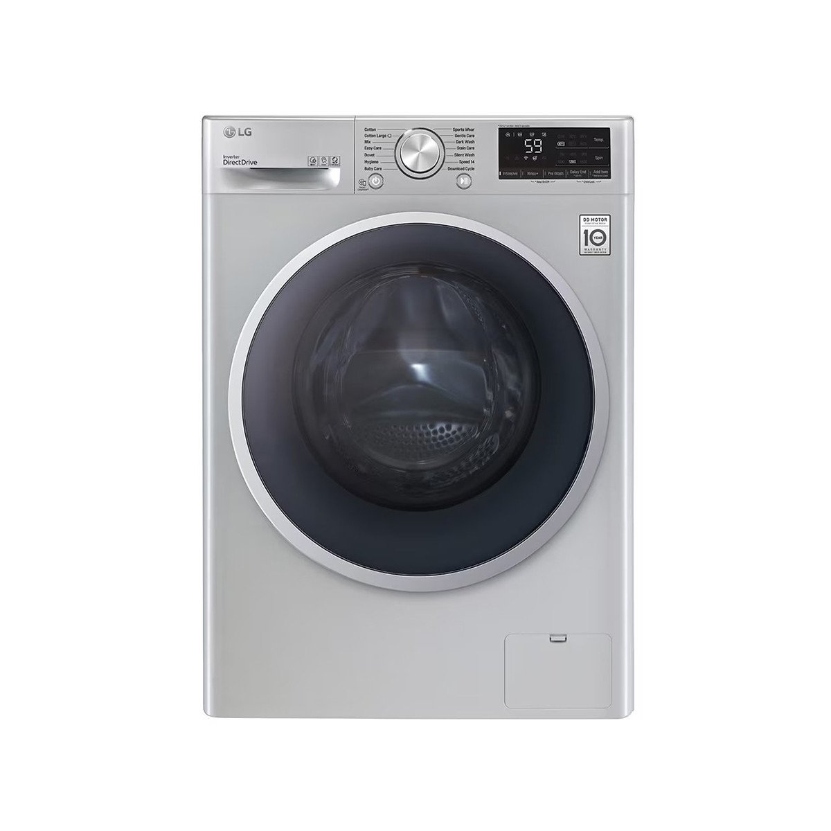 LG - Washing Machine 9 Kg Vivace Washing Machine, with AI DD technology Silver