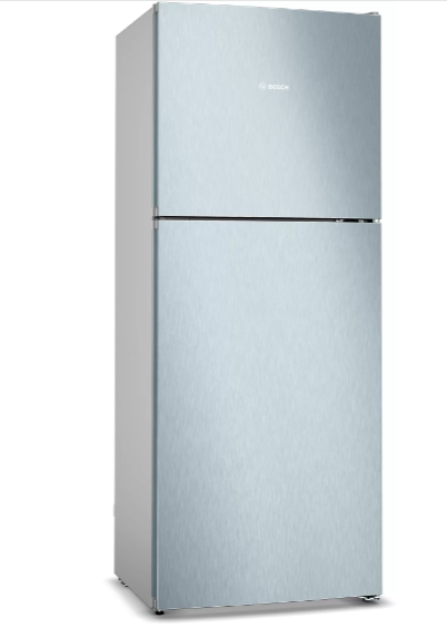 BOSCH Series 2 standing fridge-freezer with freezer at top 178 x 70 cm Stainless steel look