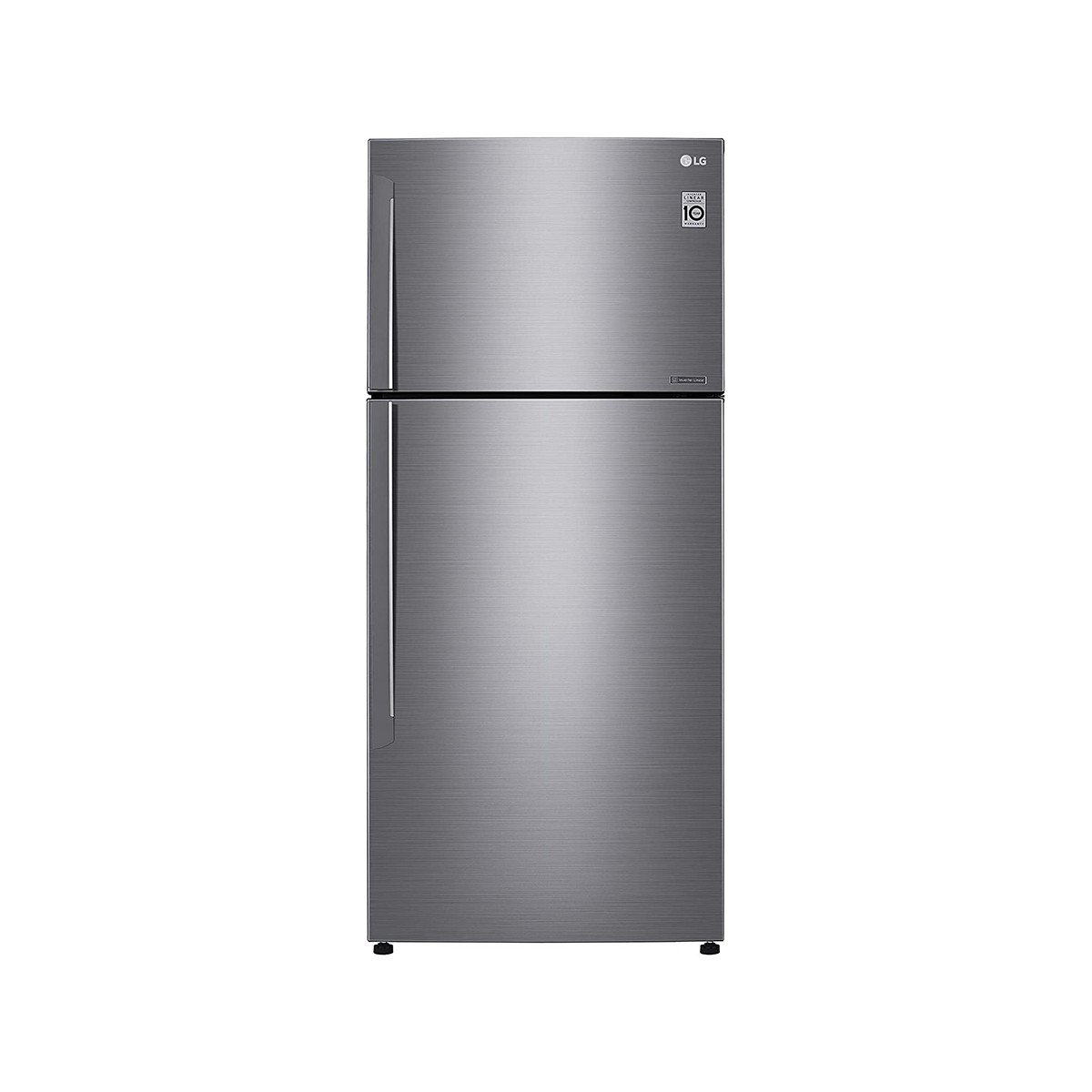 LG - Refrigerator (516/478-Platinum Silver-Top Freezer-Indonesia-Smart Inverter-DoorCooling-Moving I