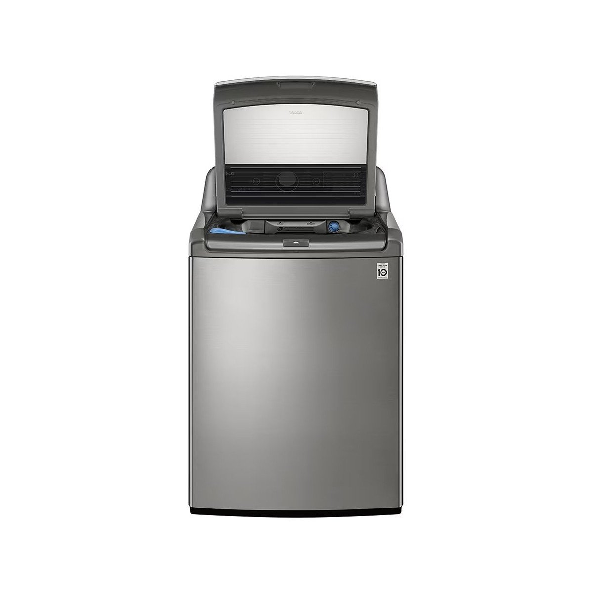 LG - Washing Machine 25 Kg HEDD Motor, Turbo Wash 3D, 6 Motion, Steam, Soft Closing Door Premium Silver