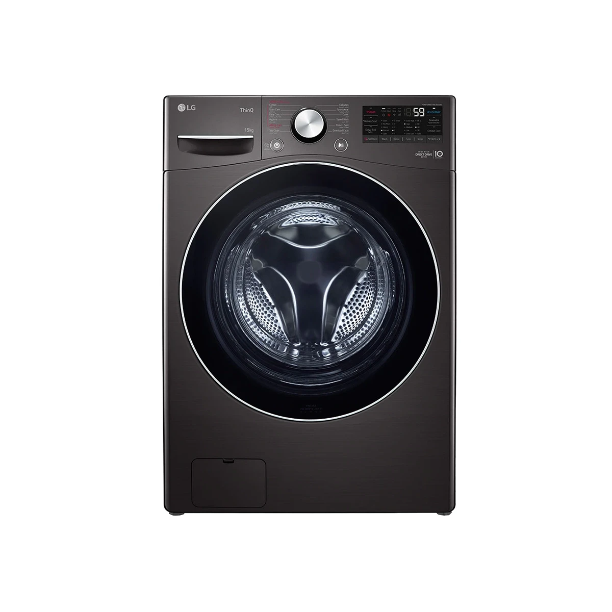 LG - Washing Machine Front Load 15KG | 6 Motion Direct Drive™ | Inverter Direct Drive™ with 10 Yea W